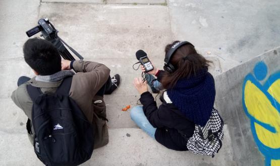 estudiantes de audiovisual