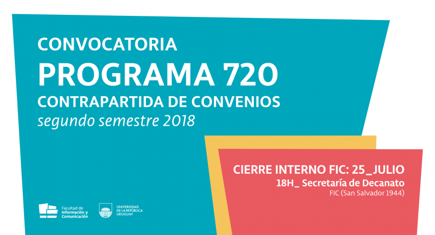 Convocatoria 720 intercambio docentes 2018