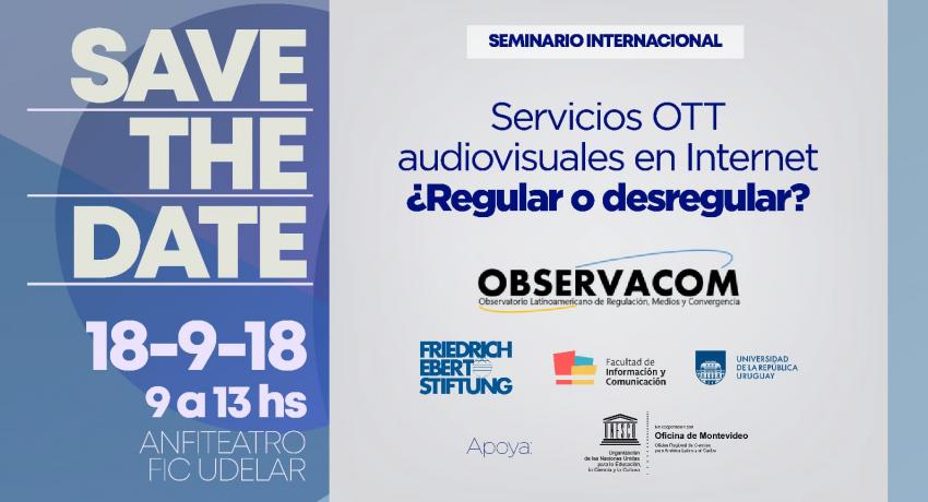 Invitación "Servicios OTT audiovisuales en internet"