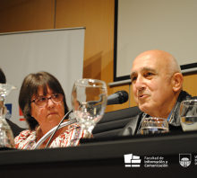 Gladys Ceretta y Roberto Markarian en la apertura de las Jornadas de Investigación de FIC / Foto: UCOM FIC
