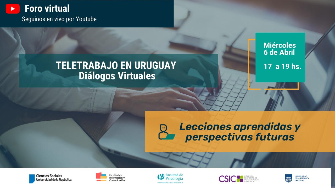 Diseño con invitación al Foro "Teletrabajo en Uruguay: lecciones aprendidas y perspectivas futuras"
