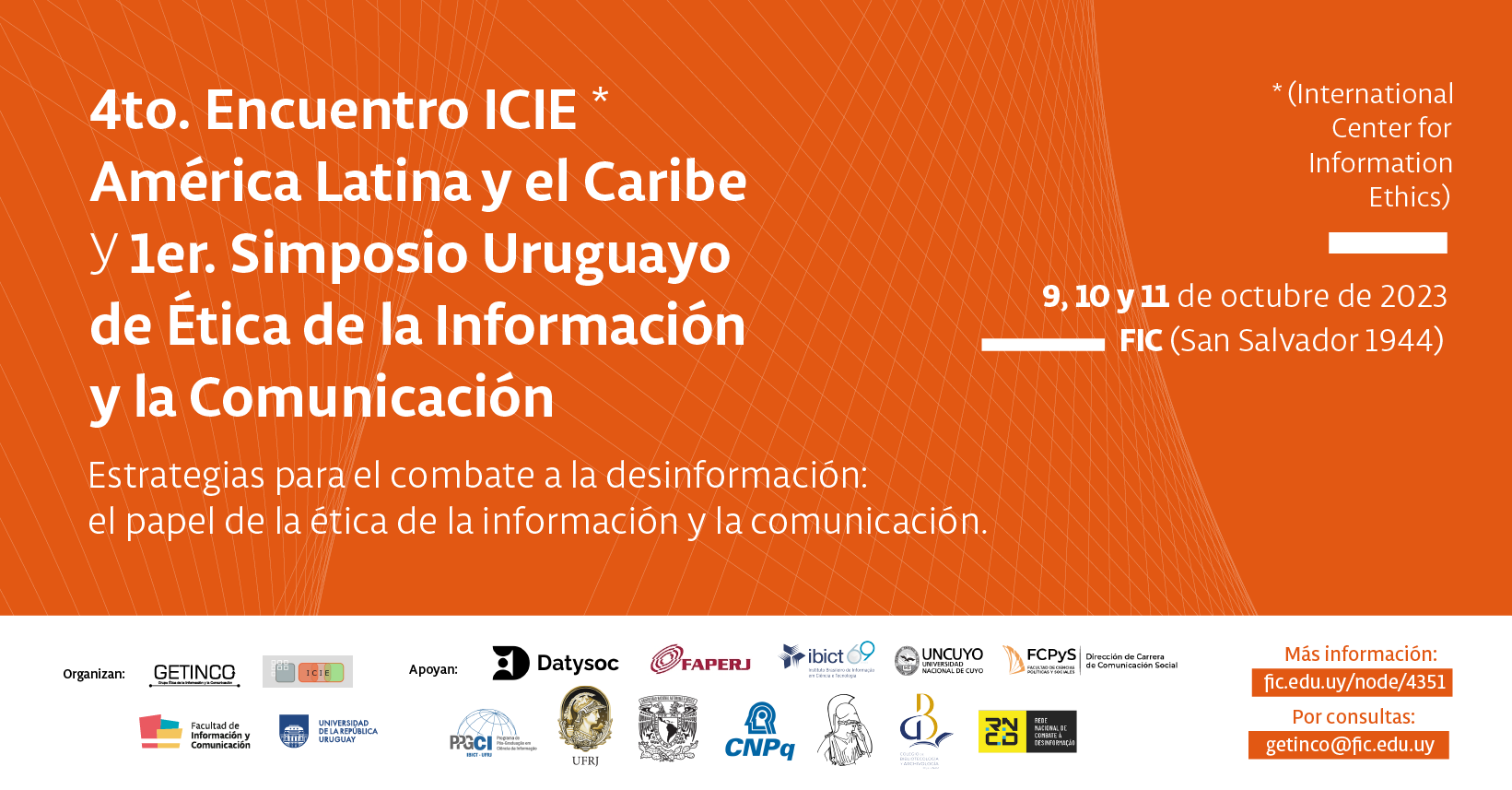 4to. Encuentro ICIE (International Center for Information Ethics) América Latina y el Caribe