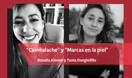 Diseño que incluye una foto de Rosalía Alonso y Tania Dangiolillo 