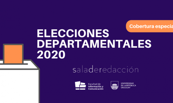 Imagen: elecciones departamentales en sala de redacción.
