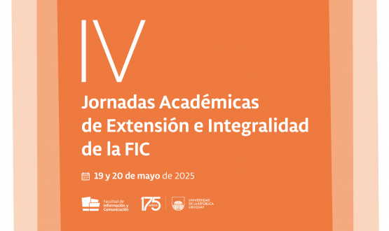 Gráfica, en letras blancas sobre fondo naranja dice el título del evento y la fecha en que se realizará 