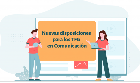 Dos estudiantes con dispositivos móviles.