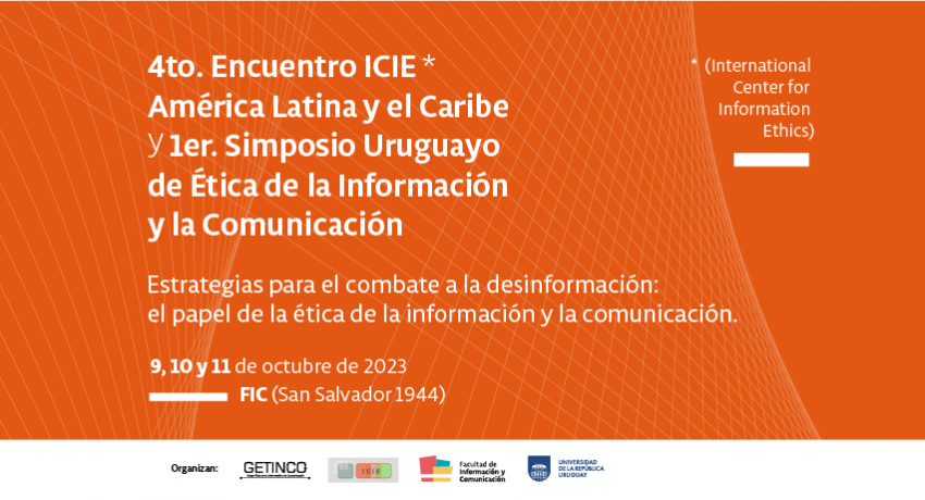 Afiche del 4to encuentro ICIE con los logos de quienes organizan