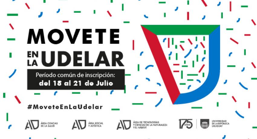 afiche que dice "movete en la Udelar"