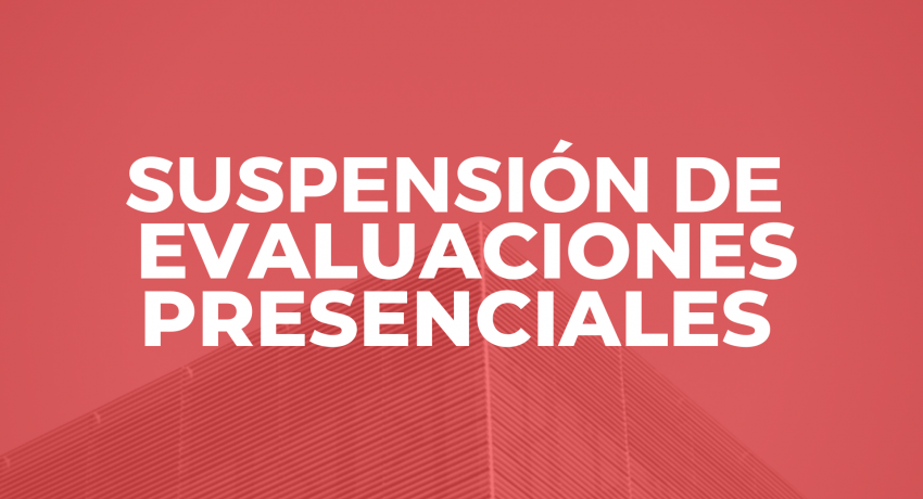 Suspensión de evaluaciones presenciales en la Udelar