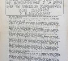 Publicación clandestina de la Convención Nacional de Trabajadores (CNT) (1974).