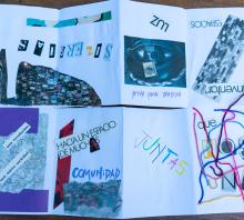 Foto. Encuentro de Mujeres del ASA. Fanzine creado durante el taller. 